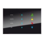 Pannello di controllo KNX per interno camera hotel rettangolare nero 320x320